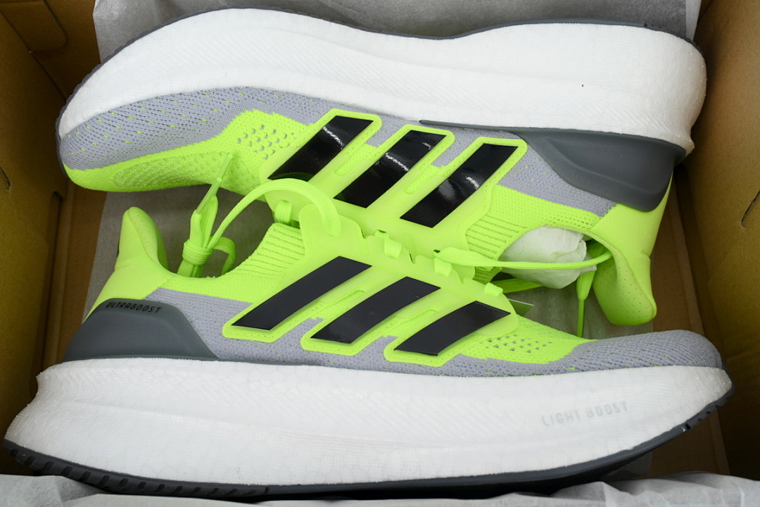 Green Grey 8880-11 Adidas UltraBoost 5 'Lucid Lemon Grey' - Image 2