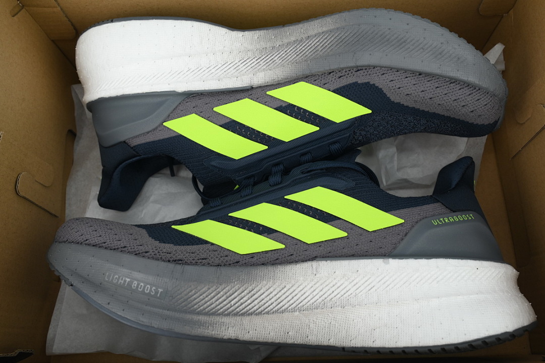 Grey Green Blue 8860-11 Adidas UltraBoost 5X 'Aurora Ink Lucid Lemon' - Image 2