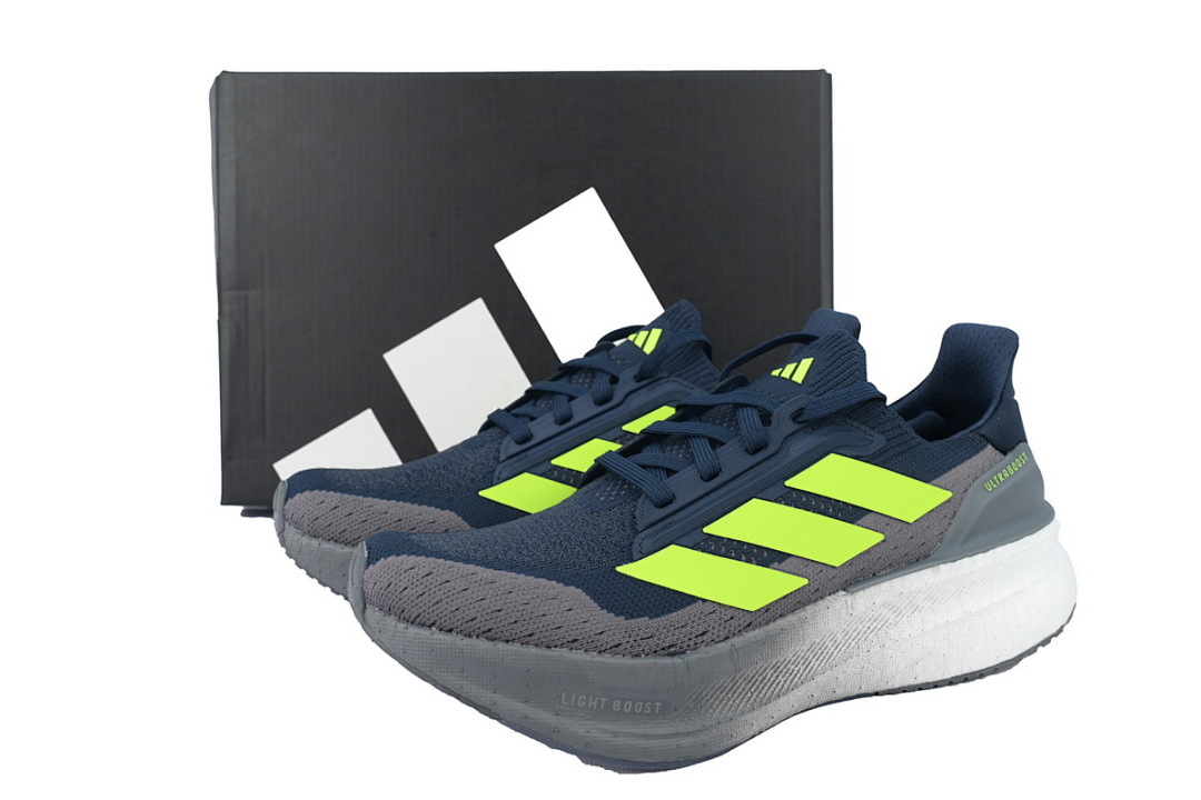 Grey Green Blue 8860-11 Adidas UltraBoost 5X 'Aurora Ink Lucid Lemon' - Image 3