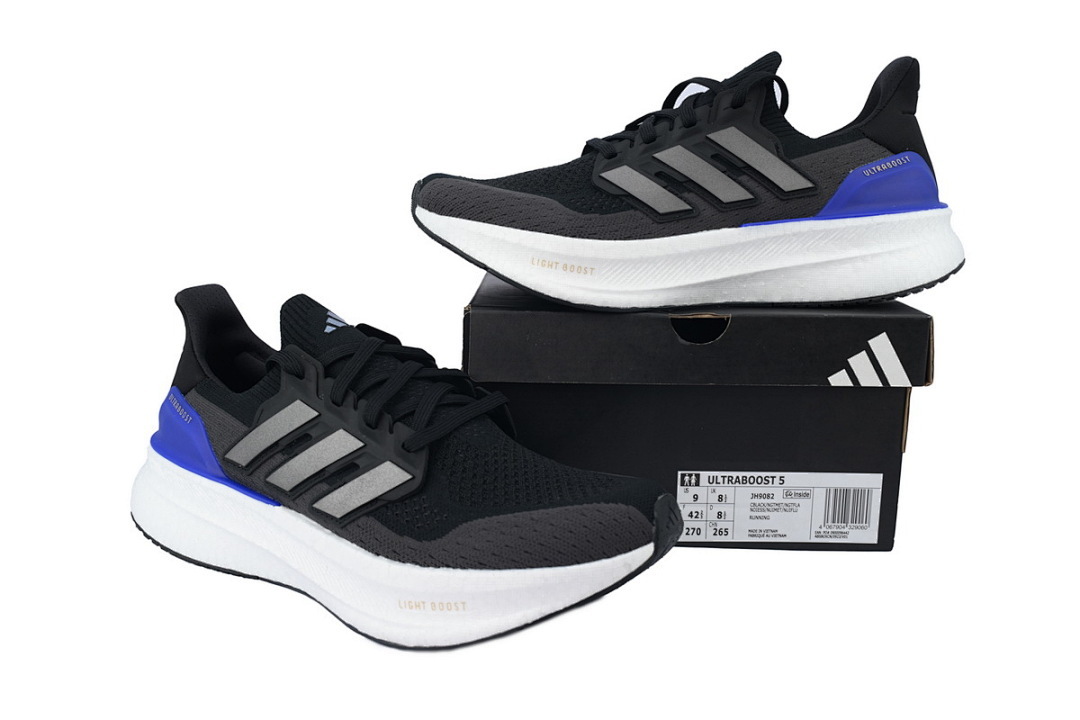 Black Blue 8880-13 Adidas Ultraboost 5 'Core Black Night Metallic Night Flash' - Image 4