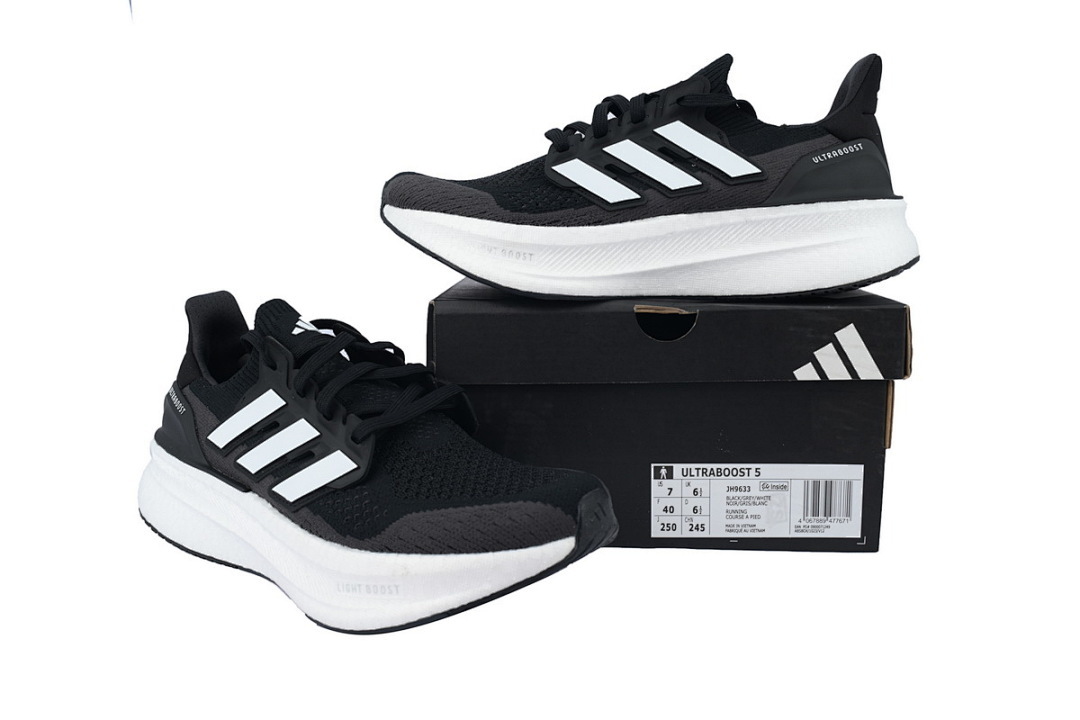 Black Grey 8880-14 Adidas Ultraboost 5 'Core Black' - Image 4