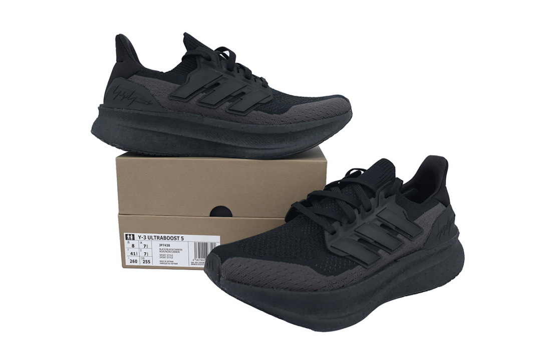 Y3Collab Adidas Y-3 Ultra Boost 5 'Carbon' J4 - Image 4