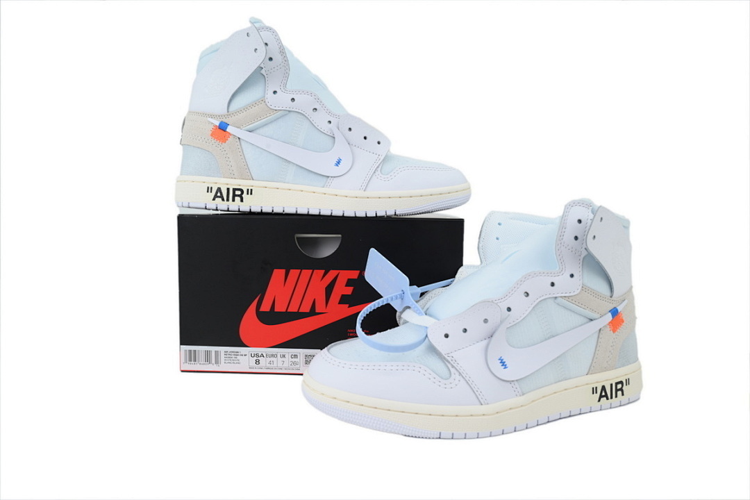 Off-White x Air Jordan 1 Retro High 'Alaska' - Image 2