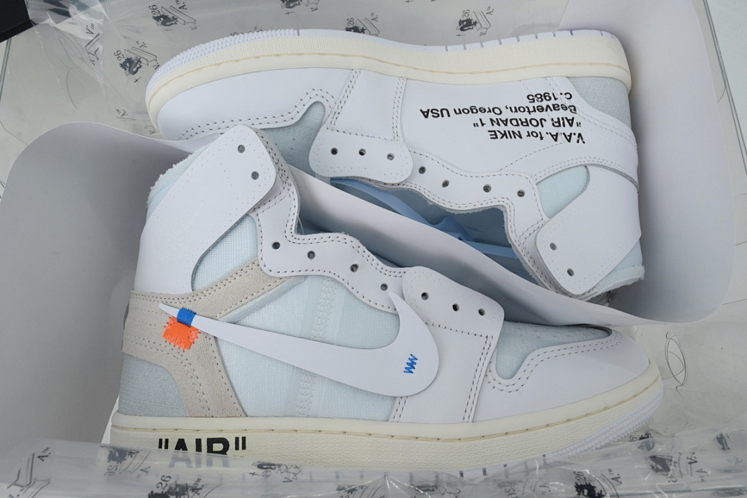 Off-White x Air Jordan 1 Retro High 'Alaska' - Image 3