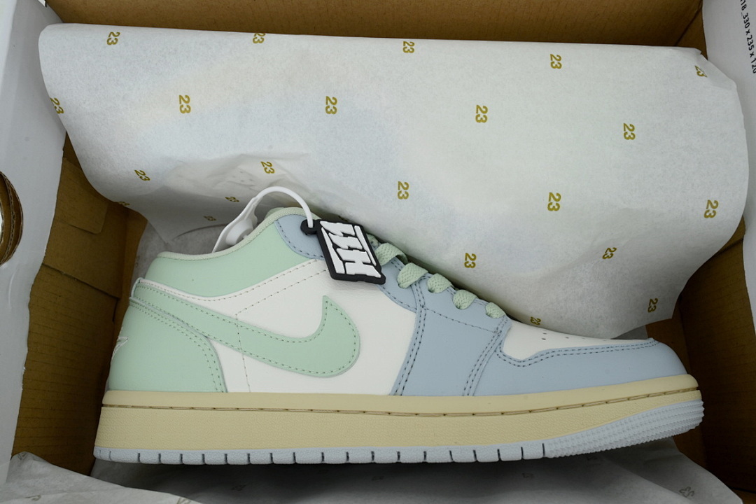 Wmns Air Jordan 1 Low 'Sail Aura' - Image 5