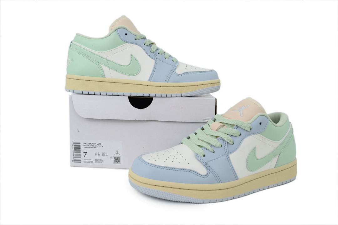 Wmns Air Jordan 1 Low 'Sail Aura' - Image 7