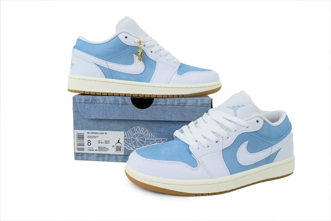 Wmns Air Jordan 1 Low SE 'Denim Worn Blue' - Image 7