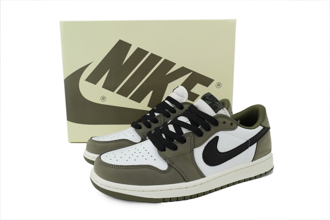 Air Jordan 1 Retro Low 'Medium Olive' - Image 8