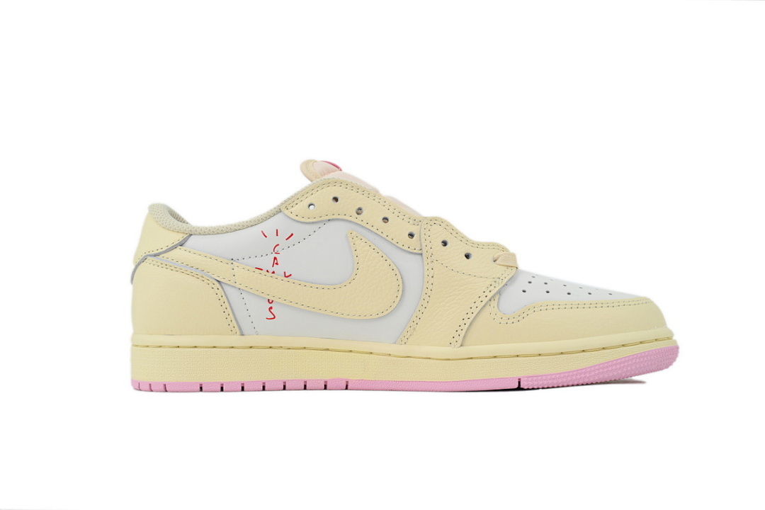 Travis Scott x Air Jordan 1 Retro Low 'Muslin Pink' - Image 7