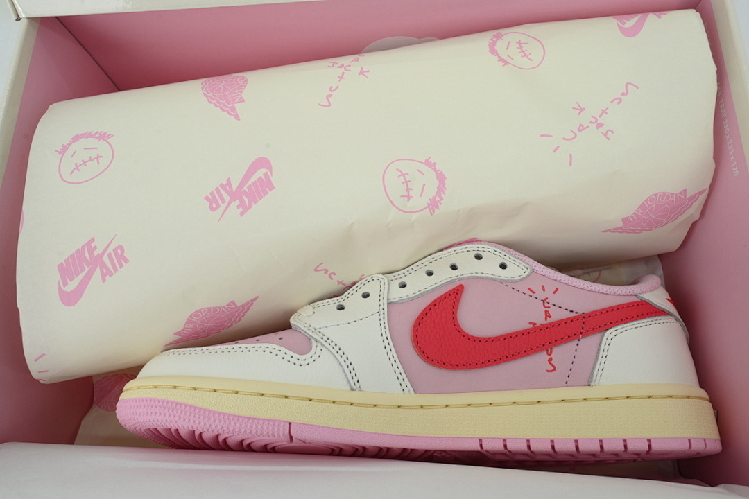 Travis Scott x Air Jordan 1 Low Red Low Hook - Image 4