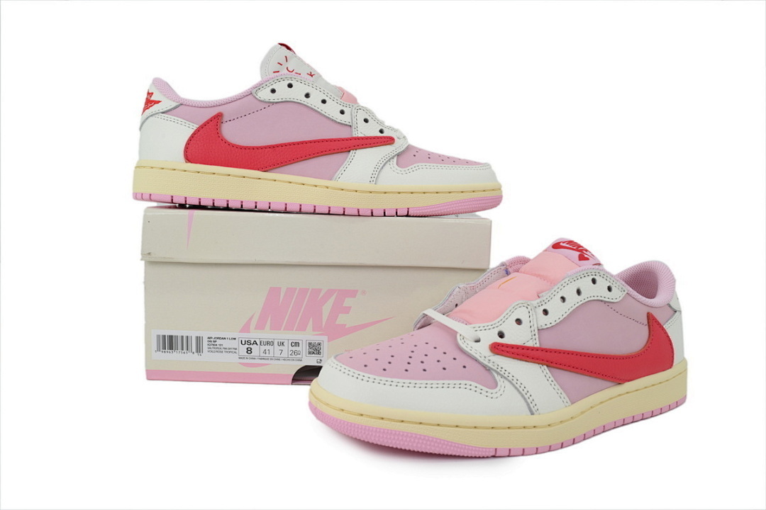 Travis Scott x Air Jordan 1 Low Red Low Hook - Image 7
