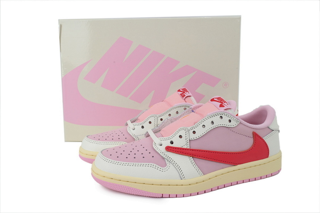 Travis Scott x Air Jordan 1 Low Red Low Hook - Image 8