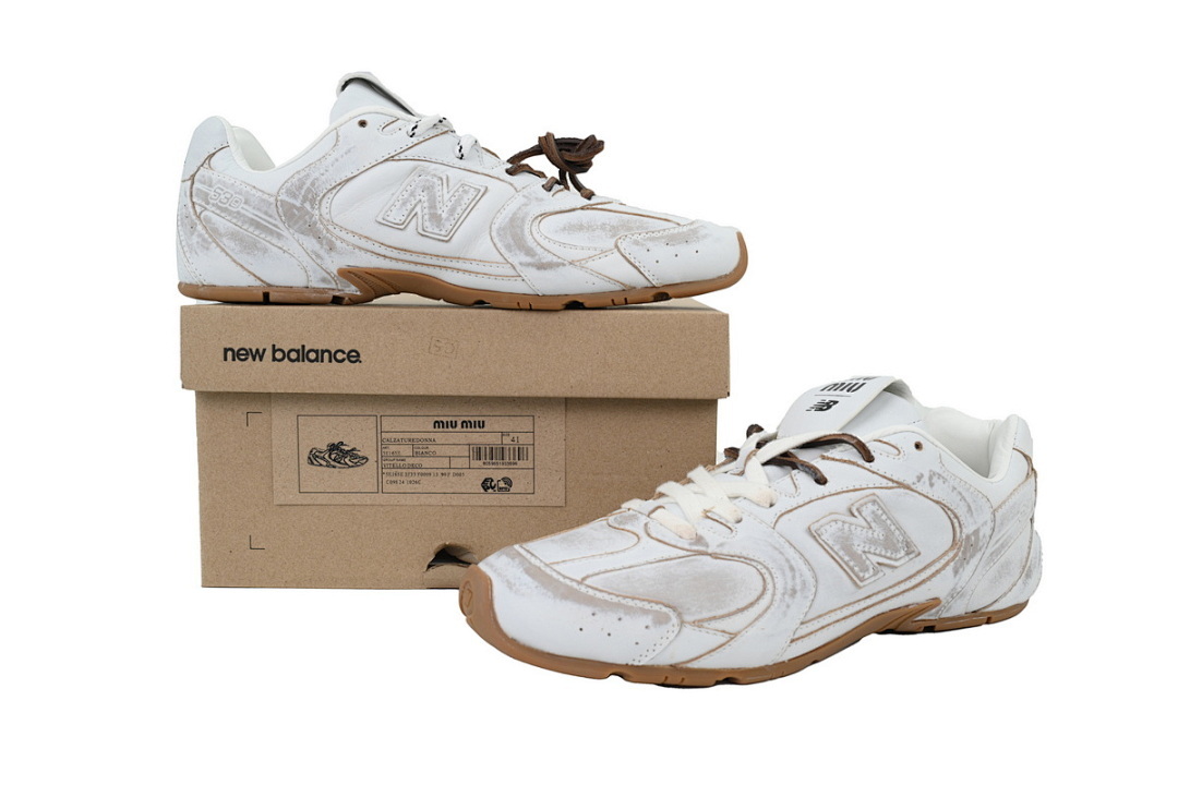 13 99F D005 New Balance x Miu Miu 530 SL 'White Gum' - Image 3
