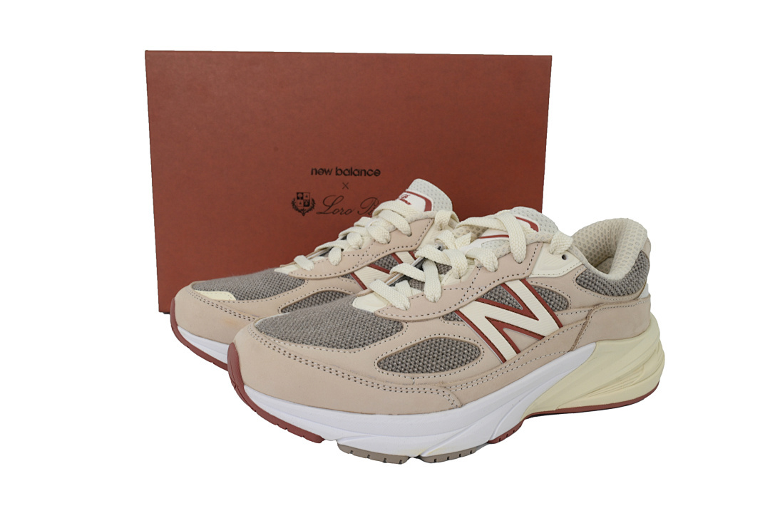 Grey LO6 NB U990LO6 New Balance Loro Piana x 990v6 Made in USA 'Raw Cashew' - Image 11