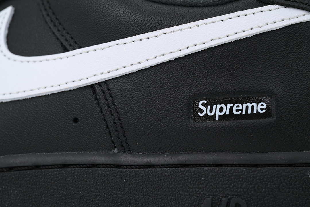 Nike Supreme x Air Force 1 Low 'Box Logo - Black White' - Image 2