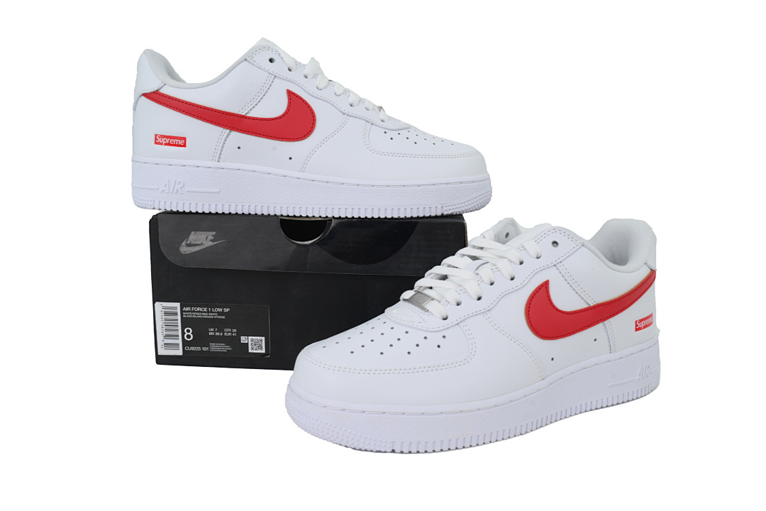 Supreme x Air Force 1 Low'Box Logo-Speed Red'Shanghai Exclusive - Image 6