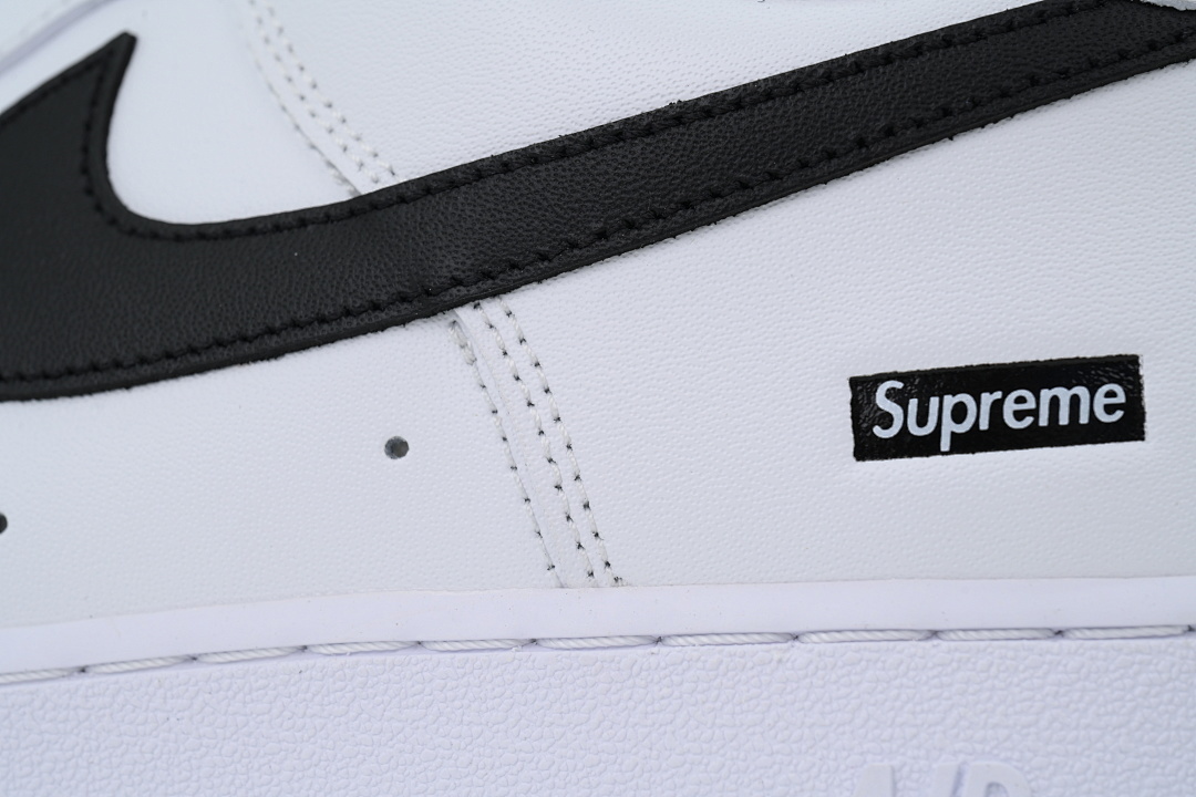 Nike Supreme x Air Force 1 Low 'Box Logo - White Black' - Image 2