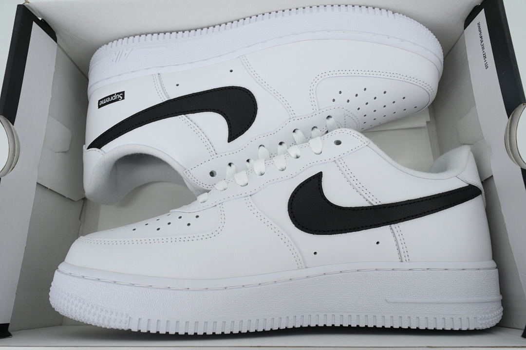 Nike Supreme x Air Force 1 Low 'Box Logo - White Black' - Image 12