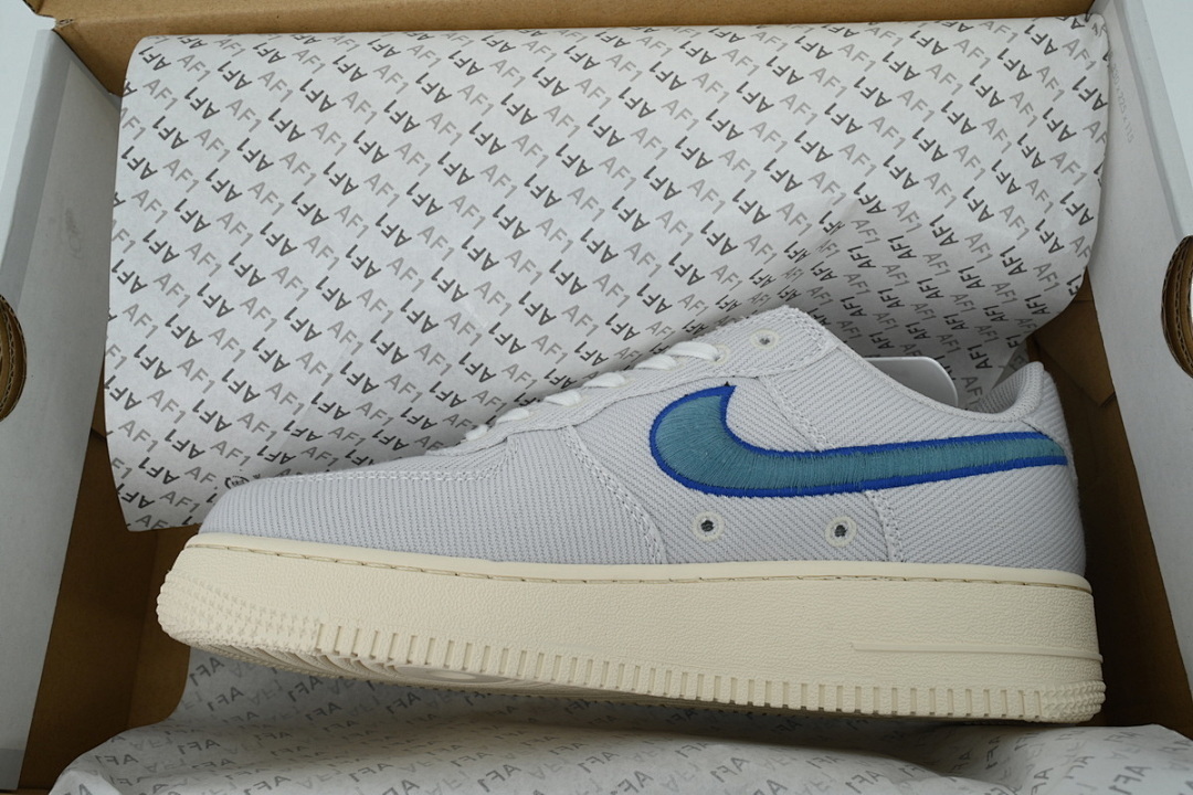 Nike Air Force 1 Low 'Canvas Pack - Photon Dust Game Royal' - Image 7