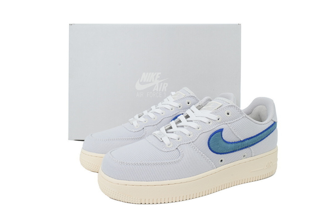 Nike Air Force 1 Low 'Canvas Pack - Photon Dust Game Royal' - Image 8
