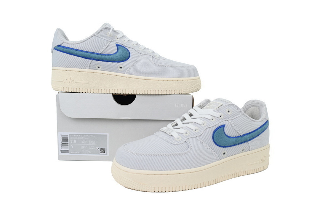 Nike Air Force 1 Low 'Canvas Pack - Photon Dust Game Royal' - Image 9