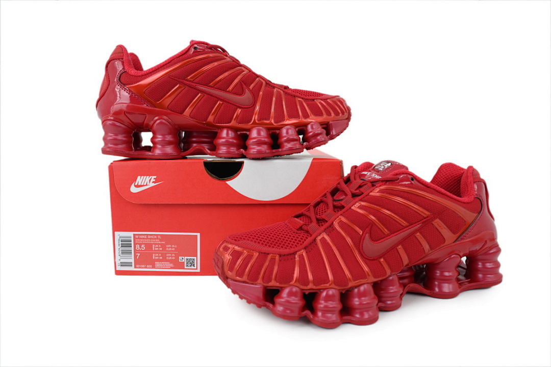 Nike Wmns Shox TL 'Gym Red/Gym Red/White' - Image 9